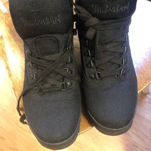 Men’s Black Canvas Timberland Boots